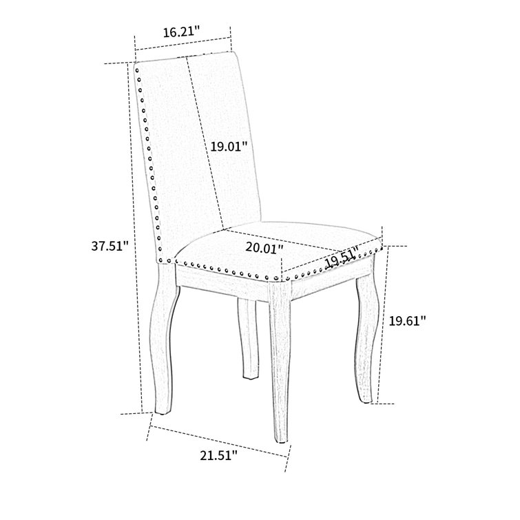 Rosalind Wheeler Annegrete Fabric Solid Back Parsons Chair Wayfair 9169